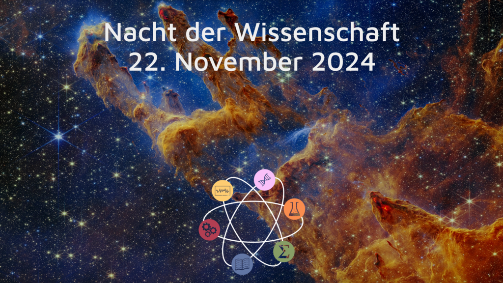 Screenshot from the Nacht der Wissenschaft website containing the key information about the event (see news text).